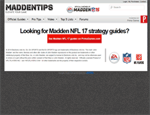 Tablet Screenshot of maddentips.com